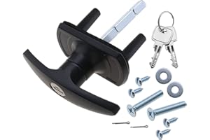 OTOTEC Serrure de porte de garage 18/35 mm 75 de fixation 50/75 mm tige pour Henderson, Cardale, noir