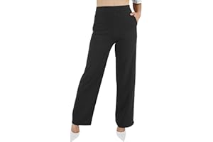 JOPHY & CO. Pantalone Donna con Tasche Leggero Comodo a Zampa Larga Elastico in Tessuto (cod. 6503)