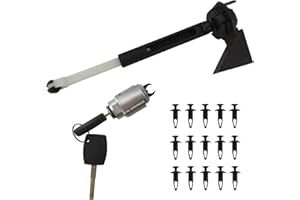 temproad Loquet de déverrouillage de capot avec 15 fixations à clip compatible avec Ford Focus MK2 2004-2012 1355231