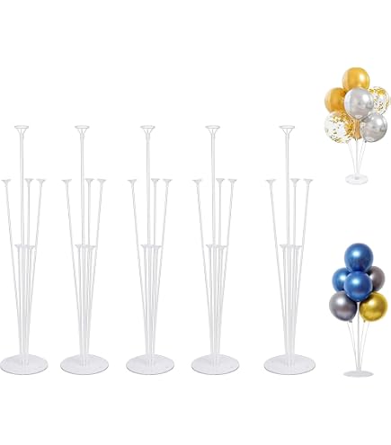 Lechay Ballonsäulen-Ständer Set – 4 Stück, Höhenverstellbar Von 0,6 Bis 2 M, Für Partys & Events