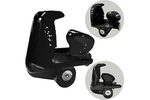 shuokang Anhängerschloss Langlebige Diebstahlsicherung für das Anhänger Anhängerschloss Diebstahlschutz für gängige Anhängerkupplung Leichte Bedienung Platzsparend Zinklegierung （Schwarz）