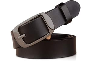 DORRISO Élégante Femme Ceinture Simple et à La Mode Ceinture Cuir pour Toutes Occasions, 3 Tailles 105CM 110CM 115CM Ceinture Cuir