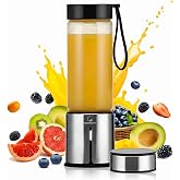 Goodscity Blender For Smoothie And Juices |Portable Hand Blender For Kitchen |Usb Rechargeable Fruit Juice Maker| 450Ml BPA F