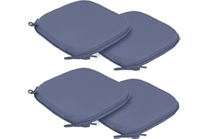 RACE LEAF Garden Chair Cushions outdoor seat cushions waterproof cushionsChair Pads,Seat Pads for Dining Chairs,Cover Indoor Outdoor Seat Pad Cushions,for Your Living Room(round Pack of 4, light grey)