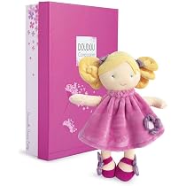 Jolijou - Girl Rag Doll - Plush Doll Fabric - 28 cm - Pink ...