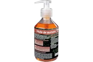 NUTRIVET - Aliment Complémentaire - Chiens & Chats - Huile de Saumon - Riche en Omegas 3 et 6 - Flacon-Pompe 250 ML