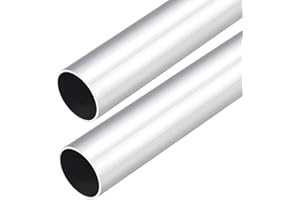 DMiotech 2pz (29mm OD x 27mm ID) Tubo Rotondo in Alluminio 6063 Lunghezza 300mm Tubazione Industriale per Costruzione Telaio Macchinari Progetti Fai Da Te