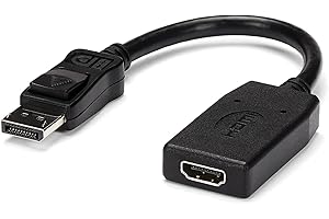 StarTech.com Adaptador DisplayPort a HDMI - Conversor de Vídeo DP a HDMI - 1080p - con Certificación VESA - Convertidor Pasivo Dongle DP a Monitor/Projector HDMI con Conector DP con Pestillo (DP2HDMI)