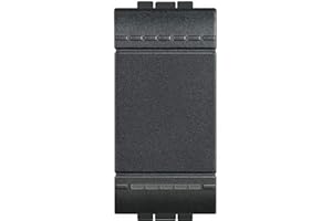 PATABIT Interruttore Unipolare Bticino Living light Compatibile | Frutti Living International compatibili (1, Interruttore Unipolare)