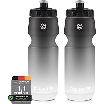 GLEKGLEK Fahrrad Trinkflasche 750ml, BPA Frei, Auslaufsicher