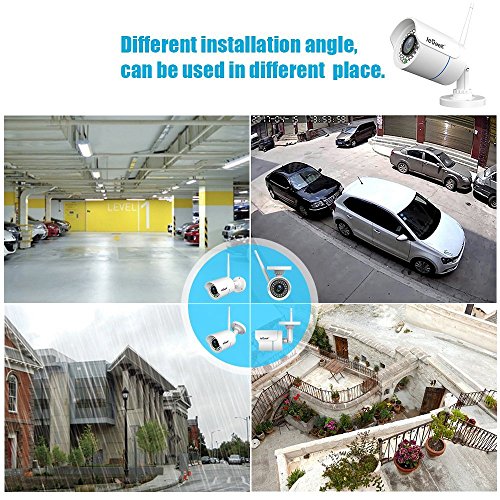 ieGeek Telecamera IP Camera Esterno 1080 Telecamera Videosorveglianza WIFI con Rilevamento del Movimento, Visione Notturna fino a 15m, Supporto TF Card da 64 GB, Protezione dallâ€™acqua Certificata IP66, Vista a Distanza via Smart Phone /Tablet /PC Windows