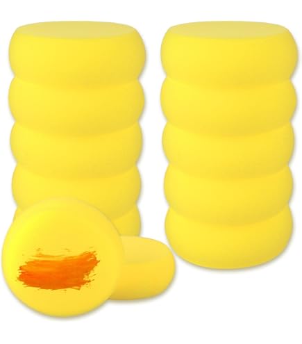 8 Stück Runde Malschwämme Set - Hochelastisch Für Kunst & Keramik