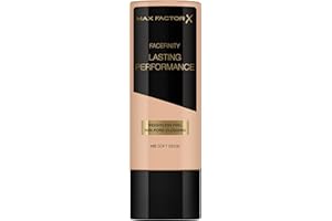 ‎MAX FACTOR Max Factor Lasting Performance Foundation Soft Beige 105 – Langanhaltendes Flüssig Make-up – Für die perfekte, schwerelose Grundierung – 1 x 35 ml (1er Pack)