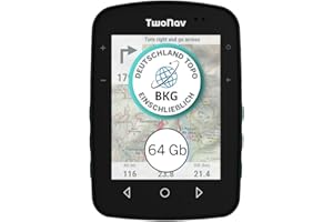 TwoNav Terra, Outdoor GPS with 3.7 Inch Widescreen for Mountain, Hiking, MTB, Bicycle or Navigation with Maps Included (Terra (64 GB) + Complete Germany Topo Map Installed