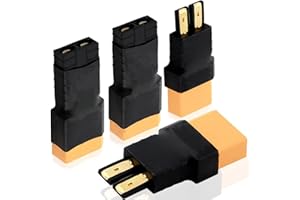 Xiatiaosann 2 Paar XT90 auf für Traxxas Adapter XT90 Stecker Buchse auf für Traxxas Stecker RC Akkuladegerät Adapter Für ferngesteuertes Auto RC LiPo Akku RC Autos RC Flugzeuge