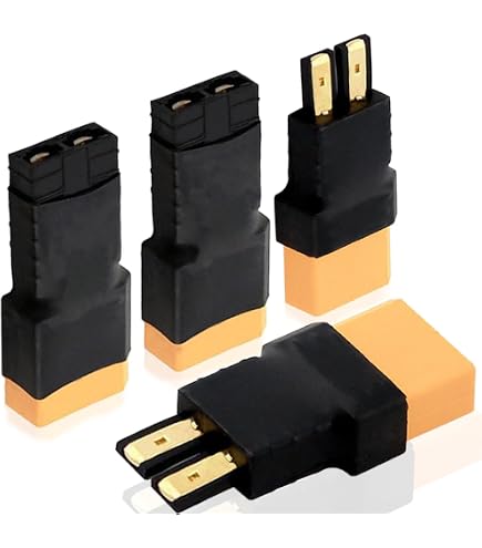 OliRC Lot de 2 adaptateurs de connecteur Traxxas TRX mâle vers femelle EC5 (C113-2