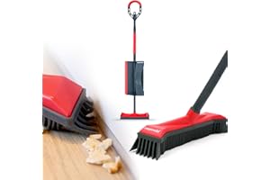 Set multifunzione Roamwild composto da scopa e paletta in gomma con speciali setole progettate per arrivare negli angoli e rimuovere i peli degli animali domestici