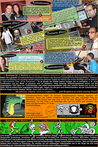 Schneidmeister 2500 Produktionsmotive Vektorgrafik für ALLE Schneideplotter + Transferpressen auf 24 CD-Rom - 3