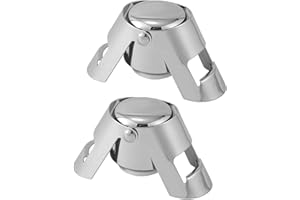 CYXZMYA 2 Stück Sektverschluss,Sektflaschenverschluss,Weinflaschenverschluss,Sektflaschenverschluss Edelstahl,Sektflaschenverschluss Dicht,Sektverschlüsse Sekt Flasche Champagne Verschluss Sektverschlus