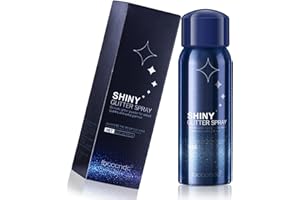 BERUHIGT Błyszczący lakier do włosów, 60 ml, błyszczący spray do włosów i ciała, brokatowy spray do ciała, brokatowy spray do twarzy, na Halloween, karnawał, urodziny