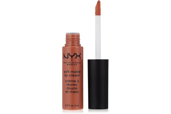 NYX Professional Makeup Rouge à Lèvres Soft Matte Lip Cream, Fini Mat Crémeux, Couleur Ultra-Pigmentée, Tenue Longue Durée, Teinte : Abu Dhabi (09)