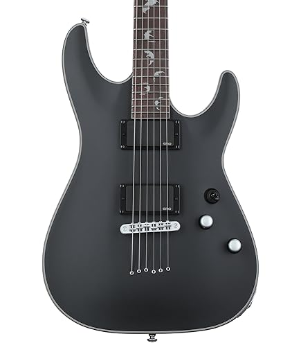 Schecter Damien-7 SBK 7-String Electric Guitar, Black : Amazon.in