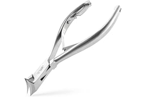 OTTO HERDER MANICURE OTTO HERDER - Tagliaunghie per unghie forti, lungo 14 cm, in acciaio inox, 2 cm superficie di taglio con cuffia in pelle, per calli delle dita dei piedi, anche per unghie dei piedi e unghie spesse