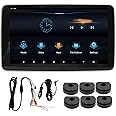 Luqeeg 10.1in Car Headrest Monitor, 8 CPU Rear Seat TV Monitors with 1024 X 600 HD IPS, Ambient Light Rear Seat Entertainment System for Android 9.0