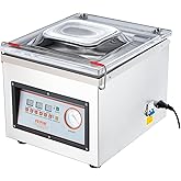 VEVOR Chamber Vacuum Sealer 320W Stainless Steel Vacuum Packaging Machine Compact Size 320mm for Home Kitchen Commercial Use