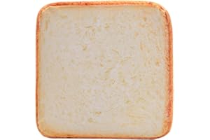 ZHOUBA Coussin en peluche en forme de tranche de pain toast pour chat ou chien – 40 x 40 x 6,5 cm