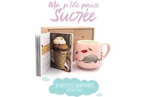 Coffret Ma p'tite pause sucrée - 26 recettes gourmandes spéciales Mug: Un joli mug en céramique et un livre de recettes