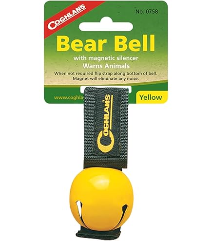 Campana Per Orsi Coghlan's - Con Moschettone, Per Escursionismo, Biciclette, Avviso Animali, Argento