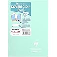 Clairefontaine - Ref 961773C - Koverbook Blush Stapled Notebook (48 Sheets) - A5 Size, Lined Ruling, 90gsm Brushed Vellum Paper, Pastel Polypro Cover - Mint