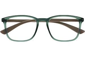 OPULIZE Max okulary do czytania - klasyczna duża prostokątna oprawka - mężczyźni kobiety unisex - R78