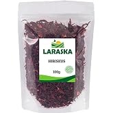 laraska Hibiskus &Ccedil;ayı - Nar &Ccedil;i&ccedil;eği - Bamya &Ccedil;i&ccedil;eği - Hibiscus Tea Whole 100g