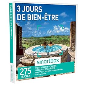 SMARTBOX – Coffret Cadeau homme femme couple – 3 jours de bien-être – idée cadeau – 680 séjours : 2 nuits • 2 petits-déjeuners • 1 accès à l&rsquo;espace détente