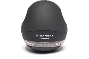 Steamery Levapelucchi Pilo 1, togli pelucchi e lanuggine, 5 W, portatile, ricaricabile, ergonomico, design scandinavo, Nero