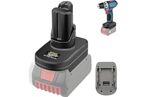 NUOGEDZ Adapter für Bosch 18V Zu 12V Adapter,für Bosch Professional 18V System BAT609 BAT610 BAT618 BAT619 Akku GBA 18V Akkus Konvertieren auf für Bosch 10,8V und 12V System Elektrowerkzeug Akku Konverter