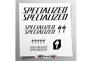 Stickersland® Kit Compatible with MTB Mountain Bike Frame and Helmet | Decals Sticker Decal Bike Logos | Stickersland® (Glossy Black)