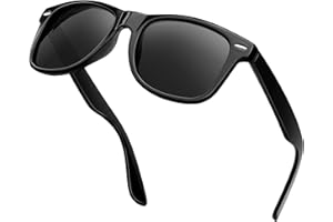 KANASTAL Lunettes de Soleil Polarisées Homme et Femme Mode Vintage Lunette de Soleil Rectangulaire Rétro Classique Protection 100% UV400 Léger