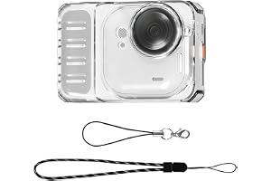 LICHIFIT TPU skyddsfodral för Insta360 Go Ultra kamera och action pod skal hudhölje skydd tillbehör med handrem och linsskydd