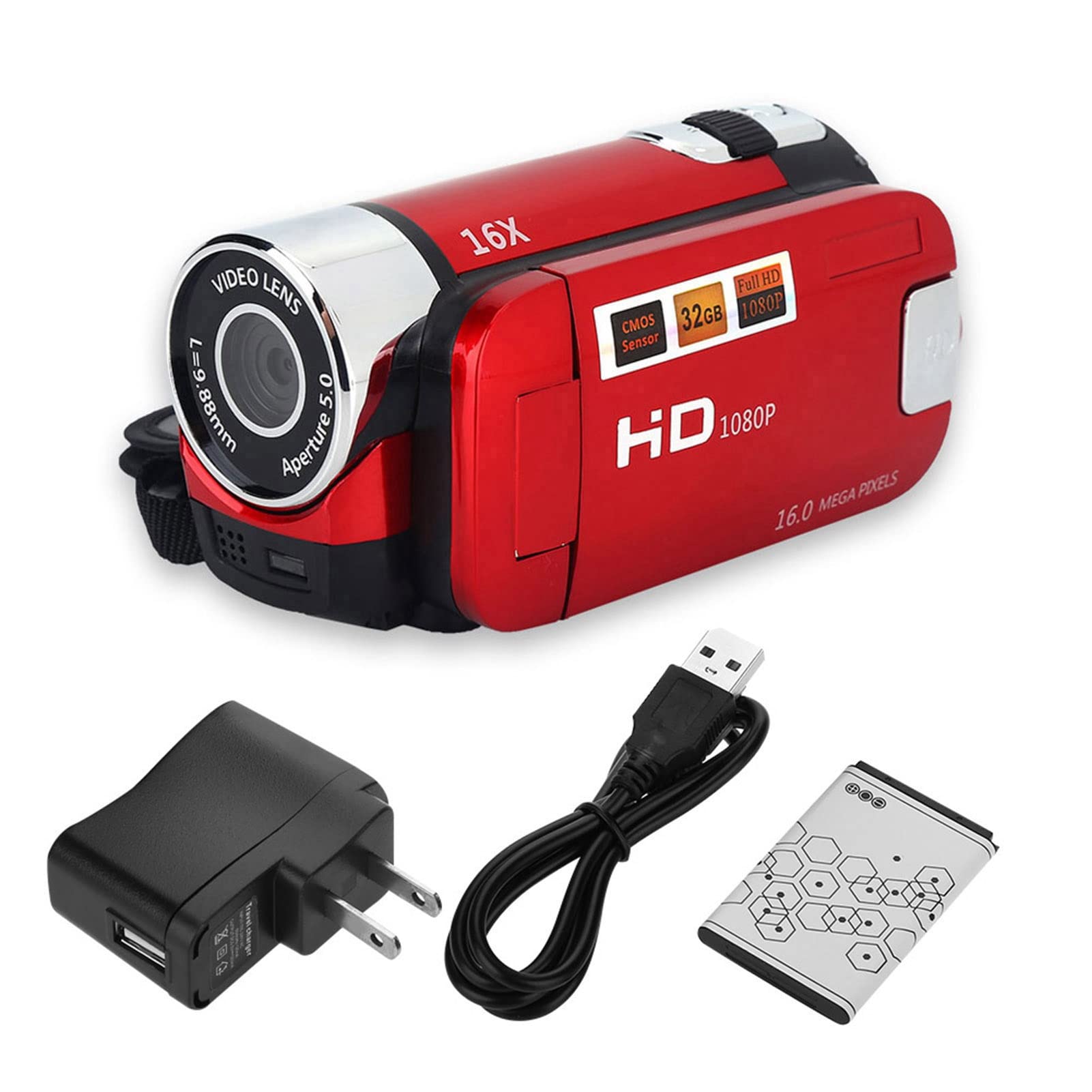 Comprehensive Review of Diyeeni Handheld Video Camcorder 1080P FHD Red