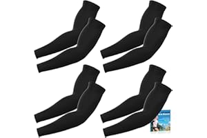 ARFNKIM Arm Sleeves for Men Women, UV Sun Protection Compression Cooling Sun Sleeves Tattoo Cover - Volleyball Running Basketball Golf Baseball