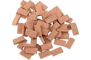 F Fityle Kits de Résine à L'échelle 1/35 Mini Briques Rouges Bricolage Bâtiment Accessoire de Diorama Miniature, Lot de 50