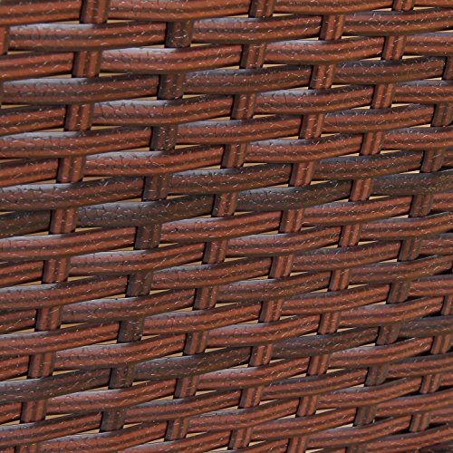 BOSTON Poly Rattan Gartenmöbel Braun Gartenset Lounge Sitzgruppe Gartengarnitur - 6