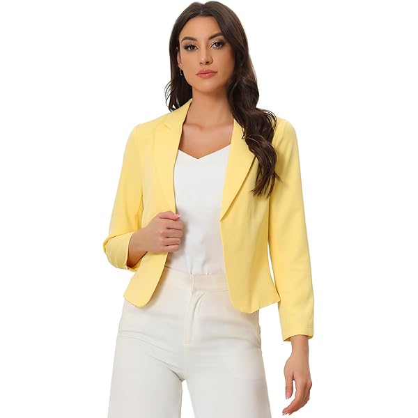 Open Front Cardigan Kasper Women's Two Button Blazer, Vanilla Ice