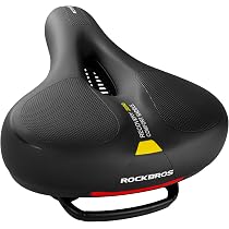 HASAGEI Sella Bici Ergonomica Con Imbottitura Memory Foam – Sella Comoda Per Ciclismo, Taglia Media, Morbida E Ammortizzata