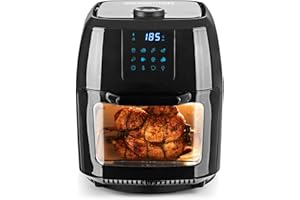 Gourmetmaxx Frytkownica na Gorące Powietrze, 1800 W, 9 Litrów, Czarna