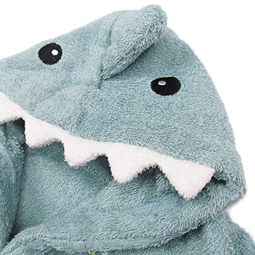 URAQT Baby Kleinkinder Kids Bademantel mit Kapuze, Kapuzenbademantel Kapuzenhandtuch Niedlichen - 3