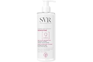 SVR SENSIFINE Soothing Ultra-Gentle Face, Eyes & Lips Cleansing Milk/Makeup Remover for Sensitive, Reactive Skin, 9-Ingredient Minimalist Formula, 400ml